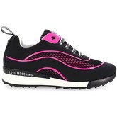 Chaussures Love Moschino Basket Fuchsia/Noir Maille