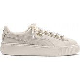 Chaussures Puma Basket Platform Bling Suede White