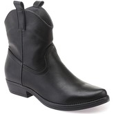 Bottines La Modeuse Bottines santiags noires