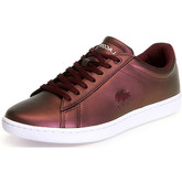 Chaussures Lacoste Baskets femme ref_45116 Burgundy/White