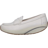 Chaussures Mbt mocassins blanc panna cuir AC583