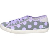 Chaussures Date sneakers gris textile pourpre ap561