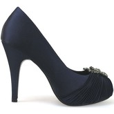 Chaussures escarpins Haute Couture escarpins bleu satin AM868