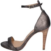 Sandales Hoss sandales gris foncé cuir daim at924