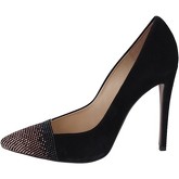 Chaussures escarpins Qeste escarpins noir daim strass ay266