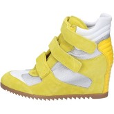 Chaussures Bryan Blake sneakers jaune daim argent textile blanc cuir ay990