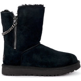 Bottes neige UGG Bottines UGG modèle Classic Short Sparkle Zip en daim noir