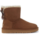 Bottes neige UGG Demi-botte Ugg Bailey Mini en chamois brun cuir avec flocon