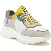 Chaussures Bronx Womens White / Yellow / Silver Baisley Trainers-UK 3.5