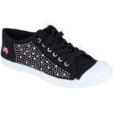 Chaussures Kebello Baskets en toile avec strass F Noir