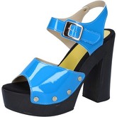 Sandales Suky Brand sandales bleu cuir verni BY496