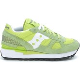 Chaussures Saucony Sneakers Shadow in suede e tessuto retinato verde lime