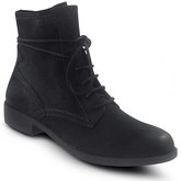 Bottines Tamaris Boots Plates lacet Noir