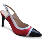 Chaussures escarpins Brenda Zaro Escarpin talon Rouge/Noir/Ecru