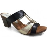 Sandales Caprice Mule Talon Noir/Or