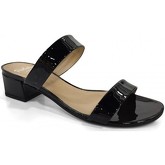 Sandales Perlato Mule petit talon Noir