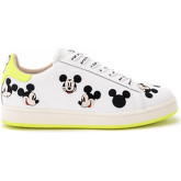 Chaussures Moa Master Of Arts Baskets MoA en cuir blanc et jaune fluorescent