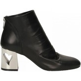 Bottines Tiffi NAPPA NERO TACCO CUORE ACCIAIO