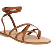 Sandales Spartiates Phoceennes Linda cuir Femme Cognac