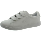 Chaussures Lacoste Sneakers Carnaby Evo strap cuir ref_46141 White