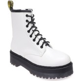 Bottines La Modeuse Rangers en synthétique blanc à plateforme