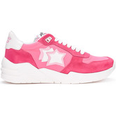 Chaussures Atlantic Stars Baskets modèle Venus en nubuck et tissu rose