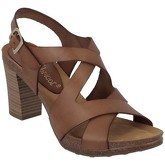 Sandales Coco Abricot Pied nu croisé boucle NYSSA Marron