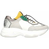 Chaussures Bronx baisley white/yellow/silver leather sneaker