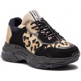 Chaussures Bronx baisley black/leopard/cappuccino leather sneaker