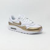 Chaussures Nike AIR MAX 1 BLANC/GOLD