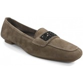 Chaussures Reqin's Mocassins HELIOS Cristaux Taupe Foncé