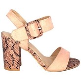 Sandales Cavelli Sandales en suedine rose poudre talons python