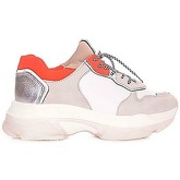 Chaussures Bronx sneakers baisley white orange