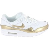 Chaussures Nike Air Max 1 Jr Blanc Or BV0033100