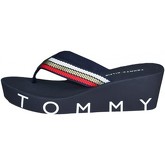 Sandales Tommy Hilfiger Tongs compensées bleu marine pour femme