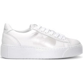 Chaussures Nira Rubens Baskets Cocu en cuir blanc et coeur en argent