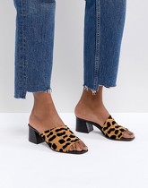 ASOS - TATIANA - Sandales à talons asymétriques en daim - Multi