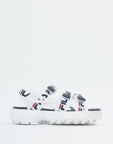 Fila - Disruptor - Sandales blanches avec logo sur la bride - Multi