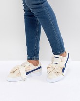 Puma - Basket Heart - Baskets en jean - Crème