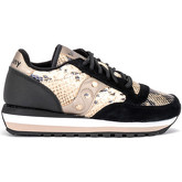 Chaussures Saucony Baskets Modèle Jazz Triple en daim noir et cuir animalier avec