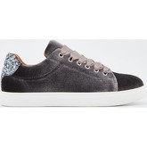 Chaussures Bon Baisers De Paname Sneakers Simone Velours Glitter Gris