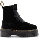 Boots Dr Martens Jadon Botte amphibie en velours noir avec maxi semelle