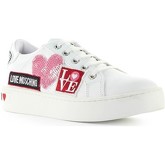 Chaussures Love Moschino Baskets Blanc Patch