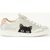 Chaussures Lollipops Baskets en cuir chat Argentées