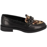 Chaussures Metamorf'Ose Mocassins vernis avec motif léopard FODESSE Noir