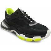 Chaussures Roobin's Sneakers ANDREA Noir/Vert Fluo