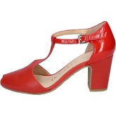 Sandales Francescomilano sandales rouge cuir cuir vernis BS84