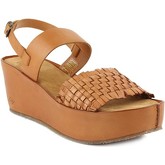 Sandales Palladium sandale cuir tressé camel