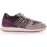 Chaussures Hogan HXW2610J990JHC Sneakers Femme Boue mauve et noire