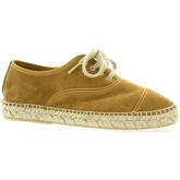 Espadrilles Pao Espadrille cuir velours whisky